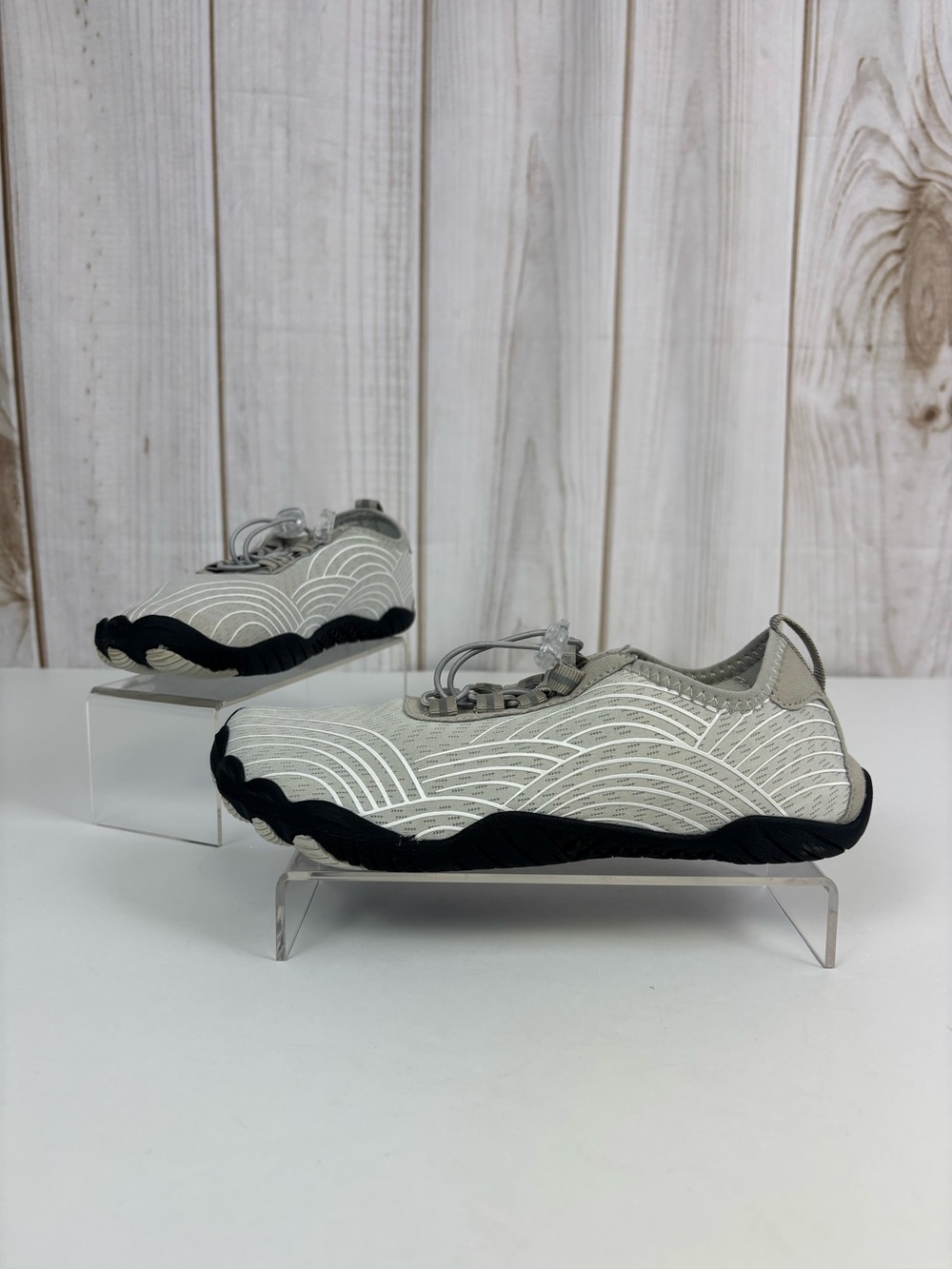 Bronoir WaveX Grounding Barefoot Shoes Walking Water Gym Sneakers Gray Size 39/8